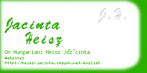 jacinta heisz business card